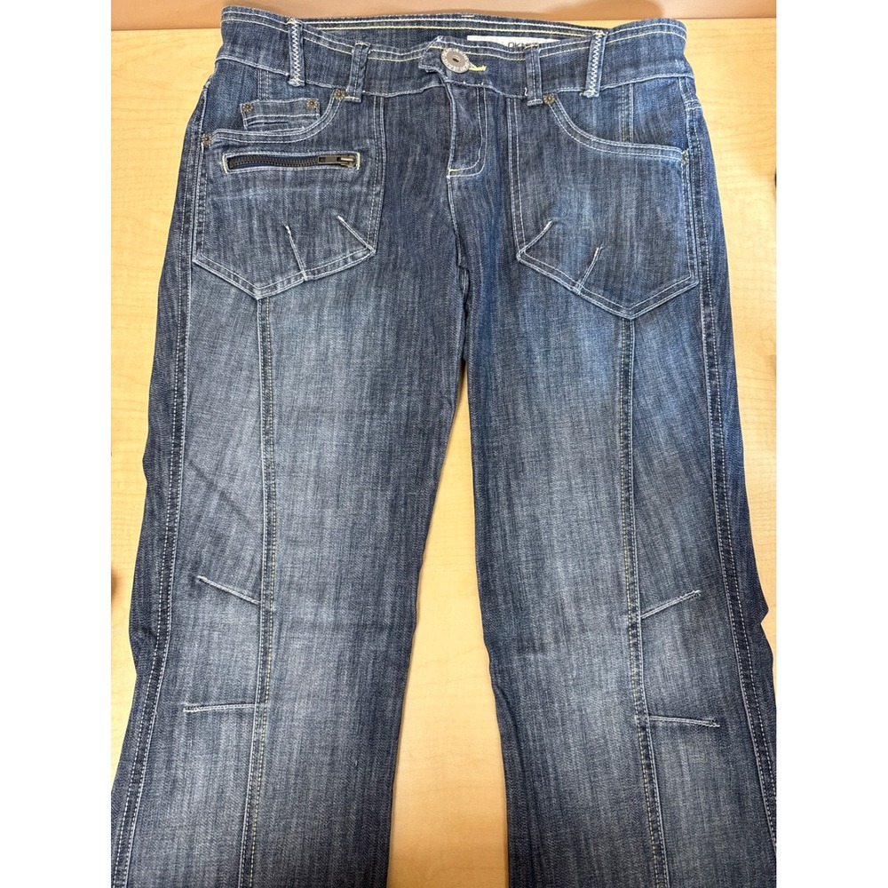 DKNY Jeans Womens Size 6 Dark Wash Utility Straight Leg Denim Cargo Pants
